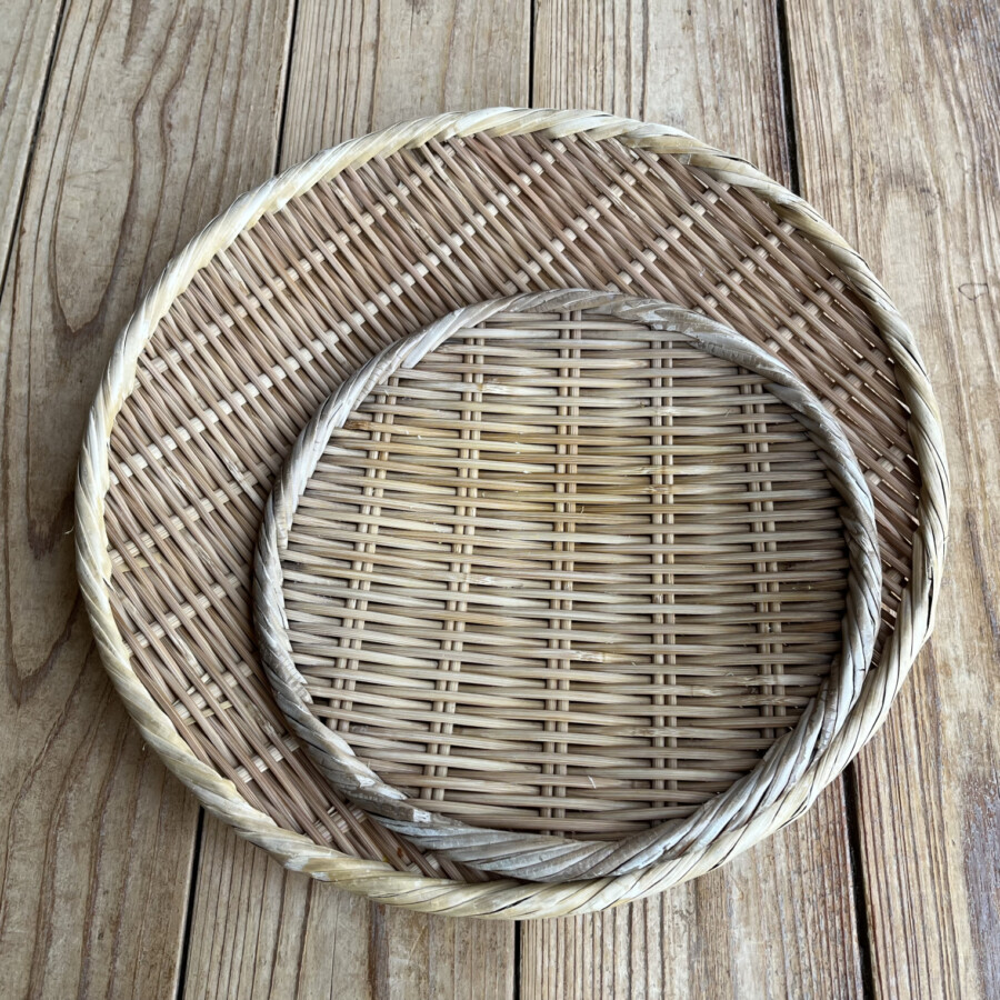 竹細工のざる（鶴岡竹雀の竹工芸）