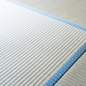 い草の畳のクローズアップ（岡山畳表）